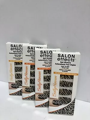 4 Sally Hansen Salon Effects Couture Nail Stickers Faux Real 18 Count Each • $9.98
