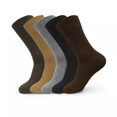 Mens Super Warm Heavy Thermal Merino Wool Winter Socks 7-13 • $8.99