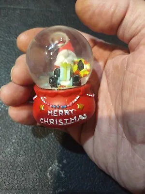 Mini Gnome Snow Globe Stocking Stuff Christmas Theme 2.5 Inches Christmas Gnome • $5.50