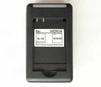 $6.99 • Buy BL-5C/4C/5B/6C Battery Charger For Nokia 1110 2720 1100 5300 6100 6600 3220 6120