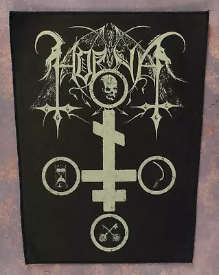 Horna Cross Printed Back Patch | Shadowed Finnish Black Metal Music Band Logo • $14.99