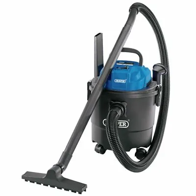 Draper 90107 15L 1250W 230V Wet & Dry Vacuum Cleaner Car Valet Home Carpet Clean • £45.95