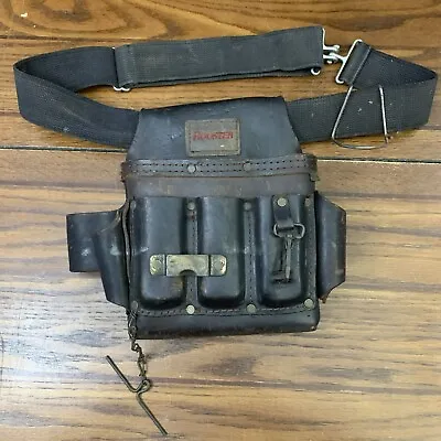 Vintage Rooster Heavy Duty Leather Electrician Lineman Tool Belt • $45