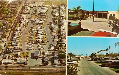 Texan Mobile Park & Sales McAllen Texas  Chrome Vintage Postcard • $8.30