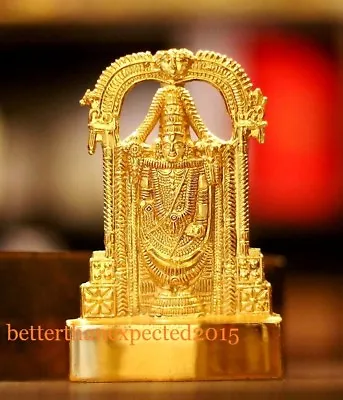 Tirupathi Balaji Krishna Venkateshwara Vishnu Ashtadhatu Statue Idol Tirupati • $10.90