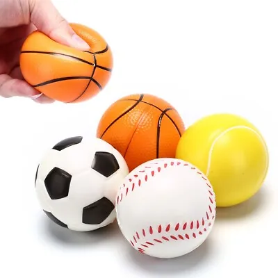 Stress Reliever Ball Toys - Hand Ball Soft Elastic Squeeze Massage Exercise • £3.91