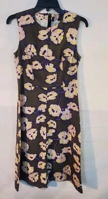 Marni Women's Floral Cotton Sleeveless Dress Made In Italy US Size 8/38 • $49.98