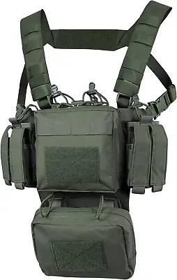 New Tactical Chest Rig Adjustable Detachable Chest Rigs With Mag Pouch • $114.97