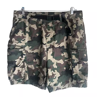 Sonoma Men's Camouflage Cargo Shorts Size 40 Belted Stretch Utility Outdoor • $10.79