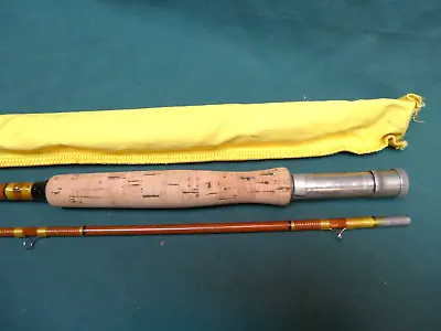 Vintage Wright & McGill Sweetheart No. 2A-8 ' Fly Rod W/ Sock & Metal Tube • $110