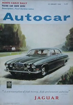 £9.99 • Buy Autocar Magazine 25/1/1963 Featuring Lotus Cortina, Ford Cortina Super Road Test