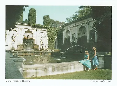 *PA. Postcard- Main Fountain Garden  /aka;Turtle Pool/ *Longwood Gardens {*L2-S4 • $4.28