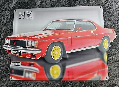 Holden 1976 HX LE Monaro Coupe EMBOSSED Tin Metal Sign 35x23cm NEW • $34.95