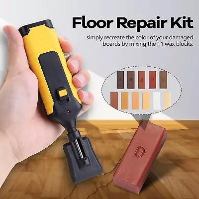 Laminate Floor Repair Kit Worktop Furniture Wax System For Chips Scratches 19pcs • £12.65