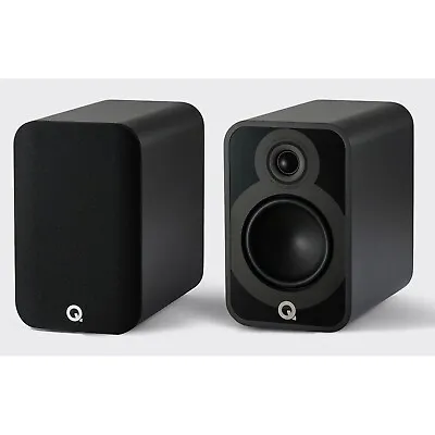 Q Acoustics 5020 Speakers - Compact Home Bookshelf Loudspeakers Black • £599