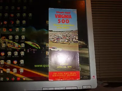 1970 NASCAR Martinsville Virginia 500 Ticket Brochure..CALE YARBOROUGH WOOD BROS • $12.50