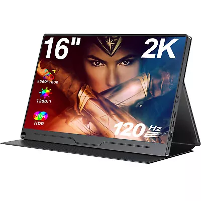 Used |UPERFECT 2560x1600 2K 120Hz Gaming Monior 16:10 Portable Monitor PC Screen • $69.99