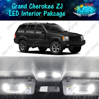 14x White Interior LED Lights Package Kit For 1993 - 1998 Jeep Grand Cherokee ZJ • $17.99