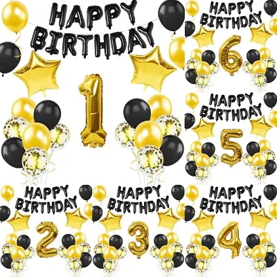 Happy Birthday Balloons 18th 25th 30th Birthday Party DECORATION BALOONS LATEX • £1.99