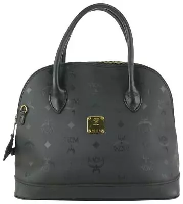 MCM Black Monogram Visetos Dome Bag 916mcm95 • $690