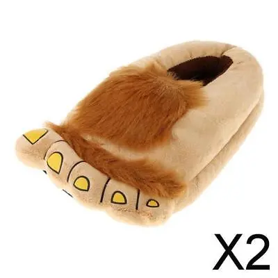 £19.50 • Buy 2X Funny Furry Monster  Feet Indoor Shoes Slipper For Men Women