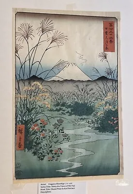 Utagawa Hiroshige Original Japanese Woodblock Print Otsuki Plain In Kai Province • £375