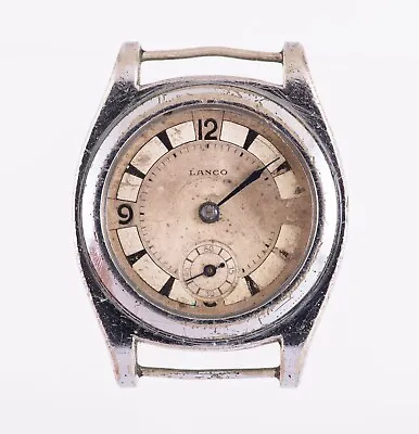 Vintage Lanco Mechanical 15 Jewels Swiss Watch For Repair • $27.55