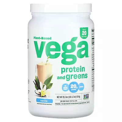 Plant-Based Protein And Greens Vanilla 1 Lb 5.7 Oz (614 G) • $35.75