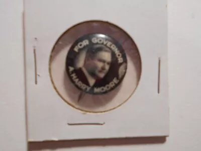 7/8  A. Harry Moore New Jersey Governor Cello Pinback Button • $7