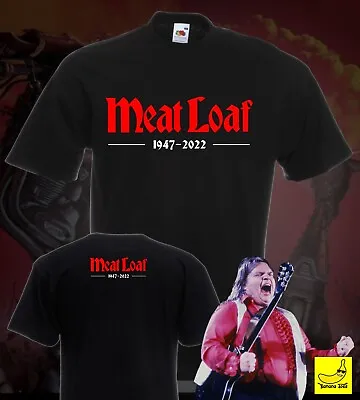 Meat Loaf Tribute T-Shirt RIP 1947 - 2022 Bat Out Of Hell Tour Love Vinyl Tee • £9.99