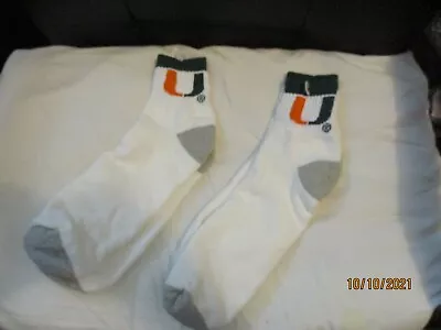 Miami Hurricanes Men's Socks 10-13 • $9.99