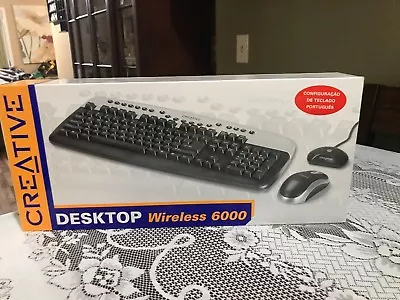 Creative Labs Desktop Wireless Keyboard Optical Mouse 6000 Windows • $15