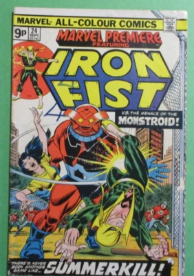 £1.49 • Buy MARVEL PREMIERE - Featuring IRON FIST # 24 Marvel Comics Sep '75 - VERY GOOD