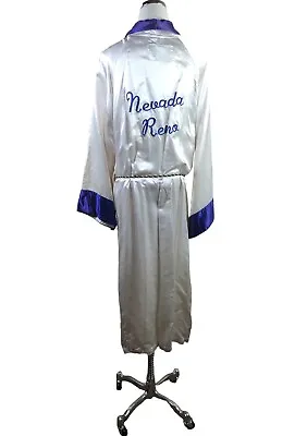 Vintage 60s Satin Boxing Robe Mens Large Nevada Reno Champ Tuf Wear Sydney Neb • $207.68
