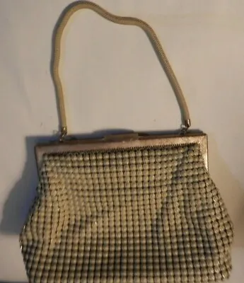 Vintage Oroton Mesh Handbag - Cream Gc  • $29.95