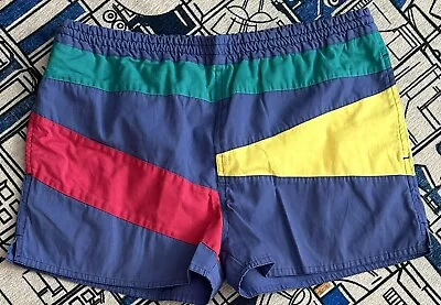 Vintage 80's Generation One Swim Trunks Men's Size MEDIUM Free Shipping • $25.99