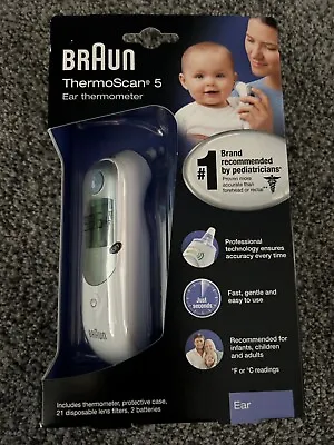 Braun IRT6500 Thermoscan 5 Ear Thermometer New In Packaging • $22.99