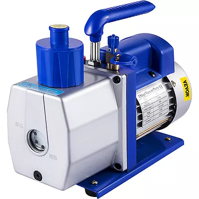 $94.99 • Buy VEVOR 7 CFM Vacuum Pump Single Stage Rotary Vane 1/2 HP HVAC AC Air Tool