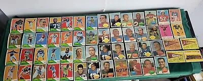$69.50 • Buy Lot Of 56 Vintage Topps & Fleer Football Cards From The 1960s