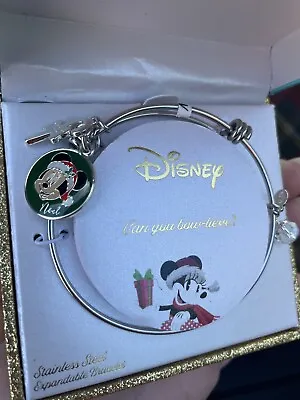 Disney Stainless Steel Expandable Bracelet Minnie Mouse Christmas Noel • $10