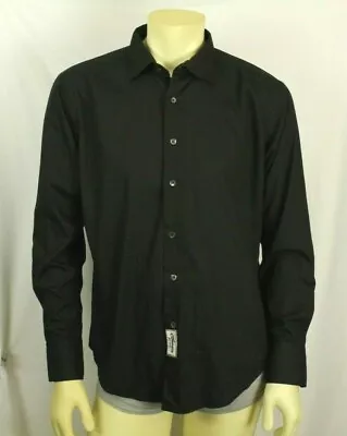 Claudio Milano Men's Black Dress Shirt Size L • $17.99