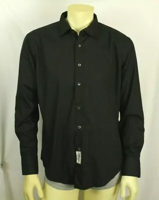 $19.99 • Buy Claudio Milano Men's Dress Shirt Black Size M