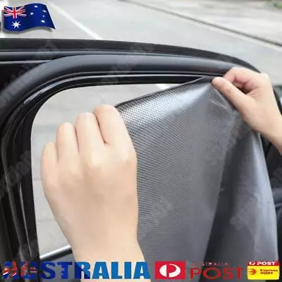 2pcs Magnetic Car Side Window Sun Shade 10 Magnets Mesh Curtain (Rear) - • $12.79