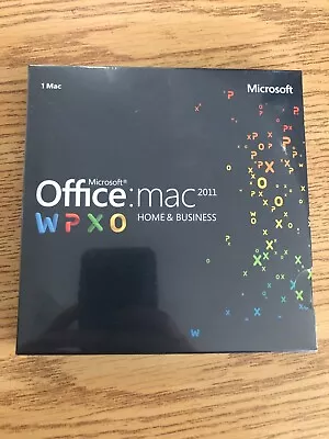 Brand New Office Mac 2011 Home & Business (1Mac) Retail Box (W6F-00218) • $36.34