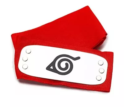 Naruto Cosplay Red Headband Anime Costume Itachi Kakuzu Nagato Obito Sasuke Leaf • £4.99