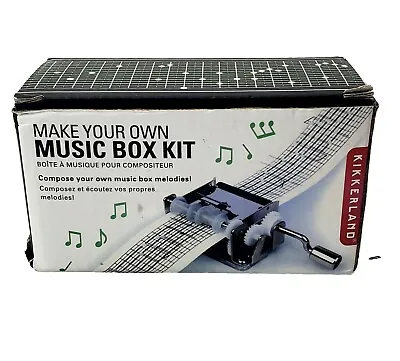 Make Your Own Songs  Kikkerland Mechanical Music Box Set  Compose Kit • $29.99