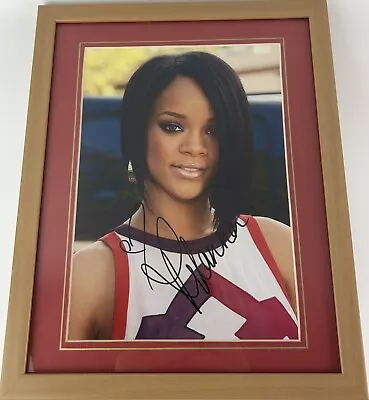 £129.99 • Buy Rihanna Autograph Framed Mounted Photo COA AFTAL Robyn Rihanna Fenty NH