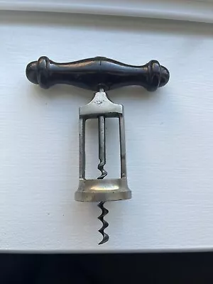 Vintage Nice Wood-Handled Corkscrew • $19.99