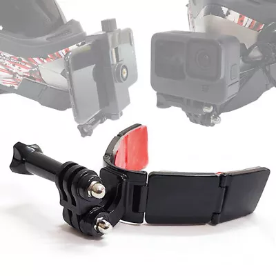 Cycling Action Camera Phone Holder Motorcycle Helmet Chin Mount Fit For GoPro • $23.88