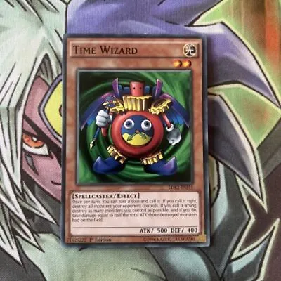 LDK2-ENJ15 Time Wizard Common 1st Edition NM Yugioh Card • £2.45